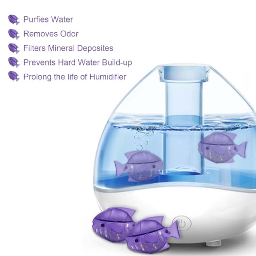 Humidifier Cleaner 6 Pack,Humidifiers Fish Tanks Cleaner,Warm&Cool Most Humidifiers and Fish Tank,Purifier Water (Purple) - color: Purple