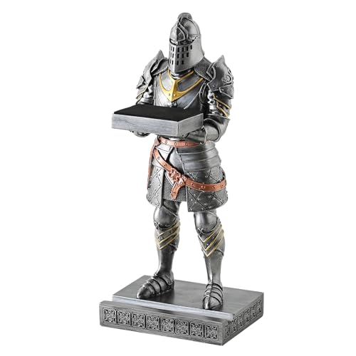 King's Guard Headphone Stand Watch Display Stand Jewelry Bracelet Necklace Holder Trays Towers Warrior Knight Mobile Phone Stand for Office & Home 12.20 Inch (Iron) - color: Iron