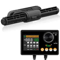 hygger Intelligent Wave Maker for Aquarium, Saltwater Freshwater Circulation Pump Adjustable 6 Waves/Night/Feed/Wireless Connection Mode, Magnetic Holder Display Controller Memory Function (35W) - size: 35W