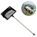 3 Inch Small Aquarium Fish Net with extendable Long Handle for Betta Fish Tank Square - size: Square