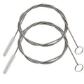Extra Long Pipe Tube Cleaner Fridge Drain Pipe Dredging Tool Flexible Drain Brush Skinny Tube Spiral Cleaning Brush Drinking Straw Cleaner Brush Nylon Spring Aquarium Filter Brush 155CM (2)