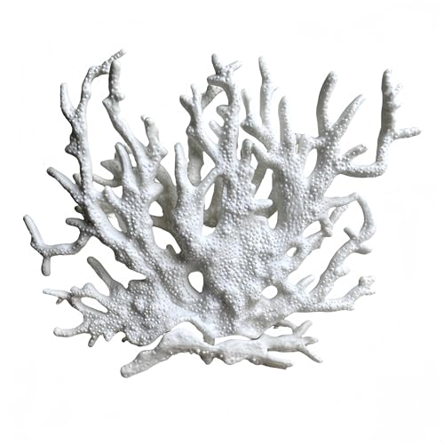 Fish Tank Decorations,Aquarium Corals Decoration, Aquarium Ornaments, Fish Tank Coral, Aquarium Corals Decoration, Fish Decorations for Aquarium (White, Medium) - color: White