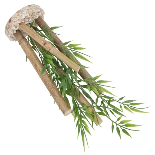 Aqua Décor Small Bamboo 23cm Artificial Aquarium Plant with Weighted Base for Easy Planting and Display