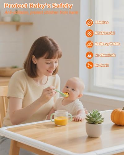 Edge Corner Protector Baby Proofing, 6.56FT 0.6'' Thicken L-Shape Furniture Fireplace Safety Bumper Guard with 6 Corners, Pre-Taped, Soft NBR Rubber Foam, Table Edge Protector for Baby(White-gray) - color: White, size: 0.6''Th (6.56ft)