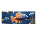 Large Size Gaming Mouse Pad Fishs Desk Mat Non-Slip Base Waterproof Desktop Writing Pad for Office Home - color: Fishs, size: 30x80cm