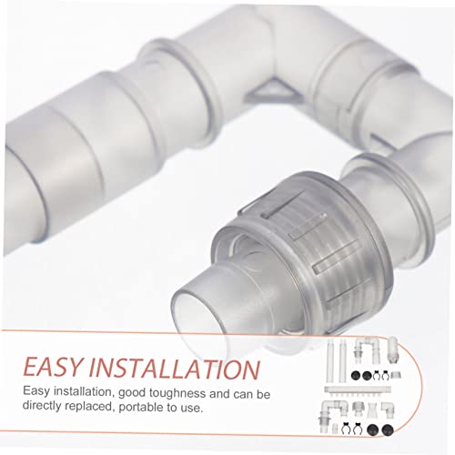 1Set Replacement Water Tube for Aquarium Plastic Inflow Outflow Tubing Accessory for Fish Tanks Lightweight and Compact Design for Easy Use and Storage