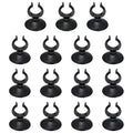 Aquarium Suction Cups, Fish Tank Suction Cups Clips Airline Tube Holders Clamps (Plastic, 15Pcs, Black) for 0.9" Fish Tank Airline Tubing Binding Moss Shrimp Nest, 23x45MM - color: Black, size: 23x45MM
