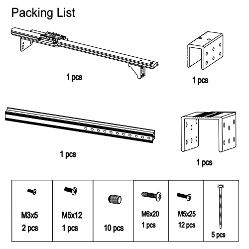 PopBloom Universal Arm kit for RL90/RL115 WiFi & APP Programmable LED Reef Aquarium Light (RL115 Universal Arm kit)
