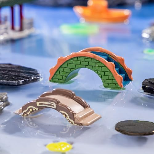 2 Pcs Mini Resin Arch Bridge Figurines - Chinese Style Semicircular Bridges for Fairy Garden Accessories, DIY Moss Landscapes, Dollhouse & Micro Landscape Décor, Fish Tank & Home Decorations