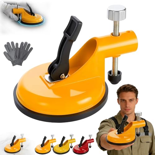 2026 New Adjustable Height Setter - Professional Countertop Leveling Tool, Vacuum Suction Floor Gap Fixer Tool, Granite Marble Countertop Seam Leveling Tool, Countertop Alignment Clamps (Orange)