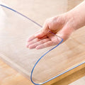 14 x 24 Inch Clear Table Cover Protector, 2mm Thick Clear Desk Mat, Plastic Table Cover, Vinyl Table Protector, Desk Mats on Top of Desks - size: 14" x 24"