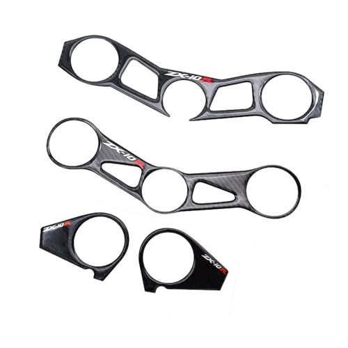 Motorcycle Sticker, Motorcycle Fuel Tank Mat Suitable for Kawas&AKI ZX-10R 2004 2005 2006 2007 2011-2015 Motorcycle Steering Bracket Cover Decal Sticker Fuel Tank Fork Sticker(2004-2005) - color: 2004-2005