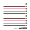2-Pin Solderless Power Connector for 10mm LED Strip Lights, with Pre-Installed 6'' 20AWG Wire and 3M VHB Adhesive, 10mm LED Tape Light Connector, for Quick, Secure Connection (Pack of 10) - style: Power Connector