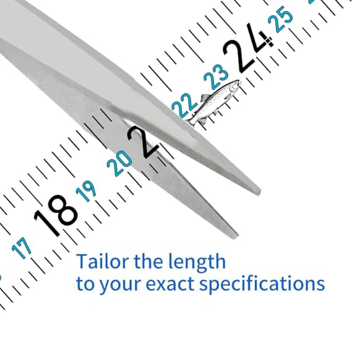 60" Fish Measuring Ruler Sticker for Boat 2 Pcs Strong Self Adhesive Transparent Waterproof Decal Tape Measure Clear Boat Accessories (60 inch) - size: 60 inch