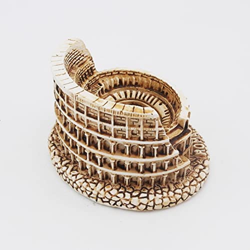 Rome Colosseum Fish Tank Decorations Ancient Arena Amphitheatre Roman Reptile Turtle Lizard Spider Tanks Terrarium Building Décor Ornament Pet - color: Rome Colosseum