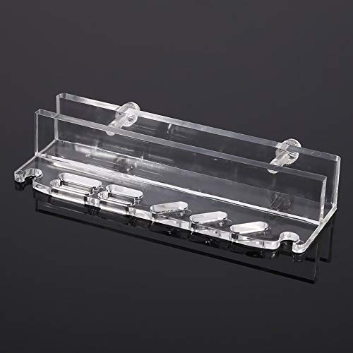 Fdit Acrylic Water Plants Grass Maintenance Tool Holder Aquarium Rack Organizer Fish Tweezers Scissors Storage Rack