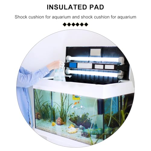 Toddmomy Fish Tank Insulation Pad 11.81 Inch Aquarium Non-Skid Cushion Shock Absorbing Mat for Stable Leveling and Heat Preservation