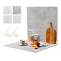 2 PCS 4 Pattern Boards Photo Backdrop for Flat Lay, Food Photography Background 24x24 Inch, BEIYANG (Marble+Light Gray) - color: Marble + Light Gray 24x24