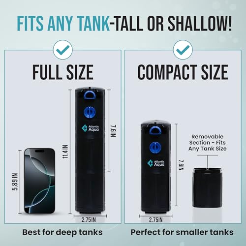 20 Gallon Fish Tank Filter up to 55 Gallons | Quiet Fish Tank Filter | Crystal Clear Water | Turtle Tank Filter | Submersible Aquarium Filter, Filter for Fish Tank, 50 Gallon Fish Tank Filter - size: 20 to 55 Gallons
