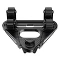Dual Kayak Paddle Holder, Multi-Functional Kayak Paddle Holder, Dual Head Kayak Track Mount Accessories with Two Security Tethers - Kayak Oar/Fishing Net/Gaff Holder for Fishing