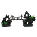Aquarium Bridge Decorations Rope Bridge Mountains Fish Tank Ornament Aquarium Landscaping Decor