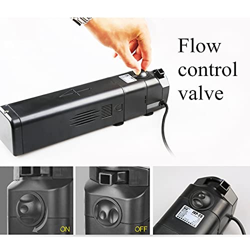 CNZ Aquarium Submersible Power Head with Built-in 13w Sterilizer,Black,JUP23 | Built-in 13w Sterilizer