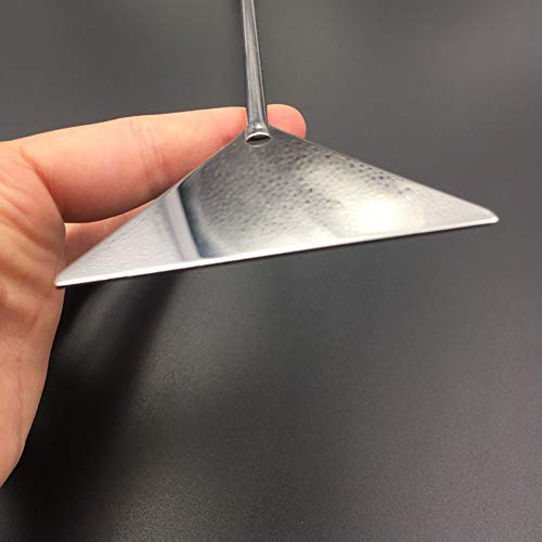 luzen 2Pcs Stainless Steel Aquarium Spatula Long Sand Spatula Scrapers Shovel Fish Tank Aquatic Plant Tools for Aquarium Accessories, 12.59 Inches (Silver)