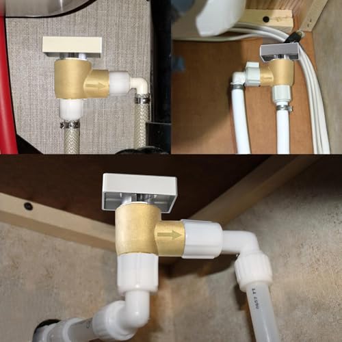 RV Vacuum Breaker Check Valve,Camper RV Black Tank Flush Check Valve,Replace Leak Camper Vacuum Breaker on Black Tank System Loud Noise & Wet Floor,Backflow Preventer Improve Freshwater 571-VAC-CHK-A - color: Brass