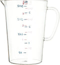 Carlisle FoodService Products 4314507 Commercial Plastic Measuring Cup, 1 Gallon, Clear - size: 1 Gallon, style: Modern