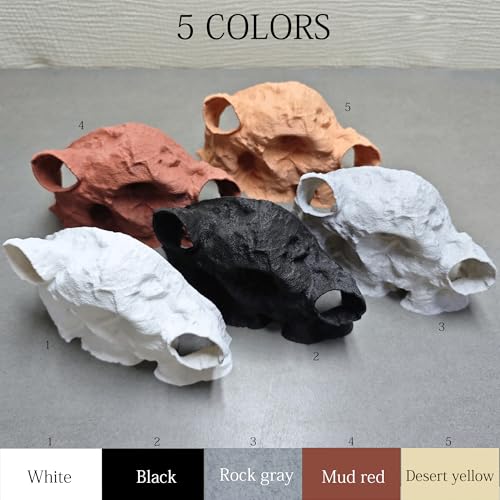 Aquarium Cave Decor，Under Gravel Tunnel Hideout with Viewing Ports, Substrate-Friendly Fish Tank Decoration for Pleco, Shrimp & Corydoras (Mud red, Extra Large) - color: Mud red, size: Extra Large