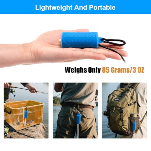 USB Mini Aquarium Air Pump Ultra Quiet Fish Tank Air Pump with Black Hanging Clasp Portable Aquarium Oxygen Aerator Pump Includes Fish Tank Airline Tubing and Air Stone(1W/2W/3W) - size: 1W