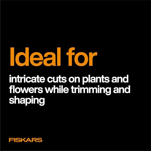 Fiskars Comfort Loop Pruning Snips, Garden Gifts for Women, Extra Large SoftGrip Handle, Yard and Garden Tools 7", Orange/Black - style: Pruning Shears (Comfort Loop Handles)