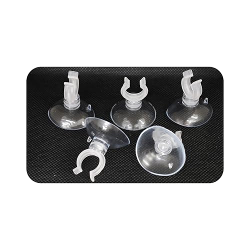 40PCS 13mm Aquarium Suction Cup Clips, Clear Airline Tube Holders for Fish Tank Air Hose, Clamps for Aeration Tubing Setup and Organization - size: 13mm