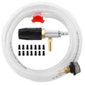 JOEJET Downstream Injector for Pressure Washer, Adjustable Chemical Injector Kit, Variable Power Washer Long Range Nozzle External Injection, 45 FT Siphon Hose, 4-4.5 GPM - size: 45 FT, style: 4-4.5 Gallons