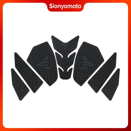 Fuel Gas Tank Pad Protector Stickers Decal Set Compatible with MT-03 MT03 MT-25 MT25 2020 2021 2022 2023 2024 2025- Anti-Slip Protective Kit, Black | 7-Piece