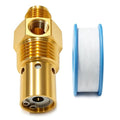 for Campbell Hausfeld Air Compressor Check Valve Compatible with 1/2-inch NPT Male Threaded Air Tank x 9/16-inch Compressed Air Hose 1/8-inch NPT Unloader Replace One-way