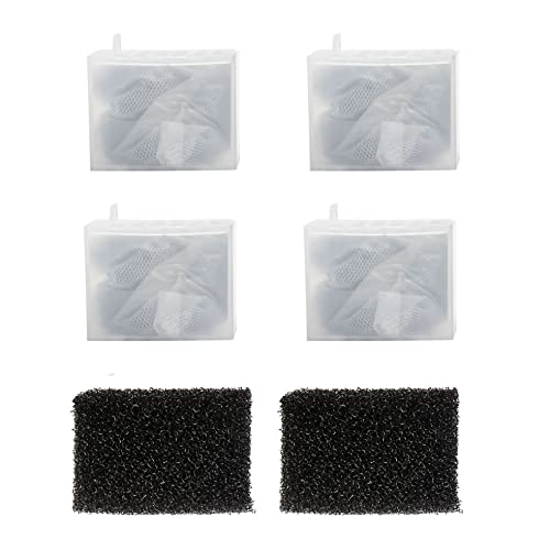 NICREW Replacement Cartridge for Fish Tank Filter Magi mini/200, Aquarium Filter Foam and Active Carbon
