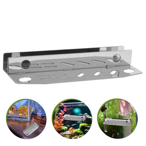 UPKOCH Aquarium Tool Rack Organizer Stainless Steel Maintenance Holder for Aquatic Planting and Cleaning Tools Efficient and Fish Tank Equipment Storage