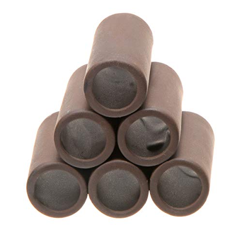 Saim Aquarium Breeding Cave Ceramic Shrimp Shelter Spawning Tube Shrimp Hide Ornament Hiding Cave Decorations Hideaway Pipe, Betta Accessories (6 Holes)