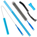 4 Pieces Dryer Vent Cleaner Kit‌ with ‌Lint Brush‌ – Professional ‌Dryer Vent Brush‌, ‌Flexible Cleaning Tools‌ for ‌Lint Trap‌, ‌Appliance Brush‌ & ‌Dryer Filter‌ Gray