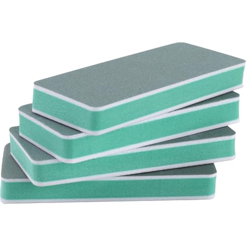4 Pcs Fish Tank Cleaning Sponge Brush, Double Sided Aquarium Scrubber Cleaner, Sponge Pad Cleaning Tools Dirt Remover for Glass Mirrors Kitchen- Green