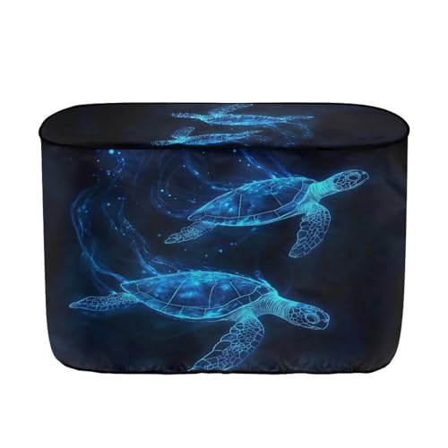 Blue Sea Turtle Pattern Dual 20lb Propane Tank Cover with Zipper Dust-Proof RV Propane Tank Cover Weather Resistant Gas Cylinder Cover - color: Blue Sea Turtle Pattern, size: S(20LB)