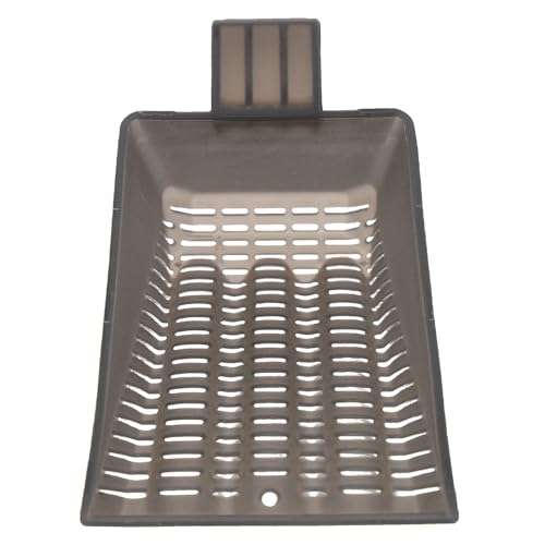 WOONEKY Aquarium Sand Shovel Fish Tank Gravel Tool Plastic Substrate Scoop for Aquarium Maintenance and Aquatic Plant Care – Tea Color, 1pcs