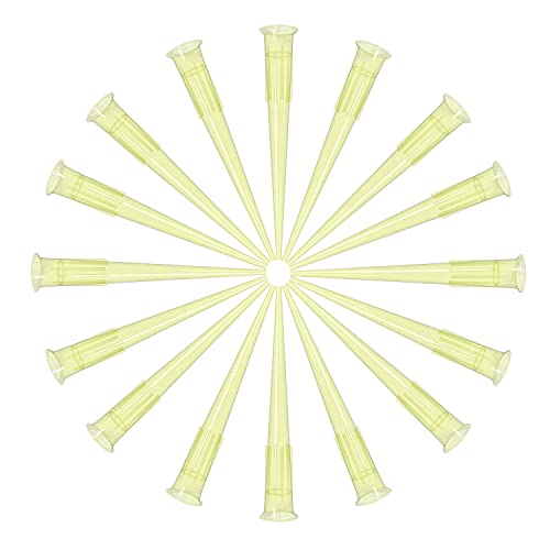 ONiLAB Pipette Tips 200 UL 1000 PCS Clear Yellow Laboratory Universal Plastic Liquid Pipettor Tips Polypropylene (PP) Autoclavable, 200uL(1000PCS) - size: 200uL(1000PCS)