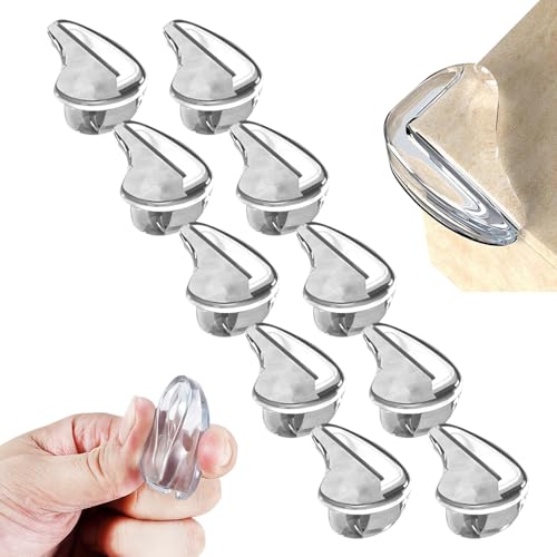 10pcs Corner Protector Baby, Baby Proof Corners and Edges, Clear Table Corner Covers Baby, Corner Guards for Table Edges & Sharp Corners (10pcs Water Drop) - color: 10pcs Water Drop