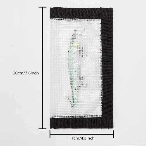 2-8 Pack Fishing Lure Wraps, Resistant Clear PVC Lure Covers for Rod Fabric Hook Protectors - color: 4 Pack