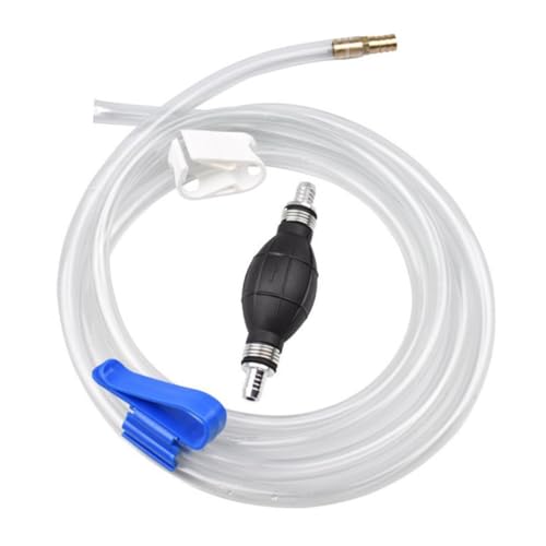 Manual Suction Hose Pump for Car and Fish Tank, Useful Siphon Oil and Water Transfer Tube with Flexible Guide Hose for Fuel and Aquarium Water Exchange