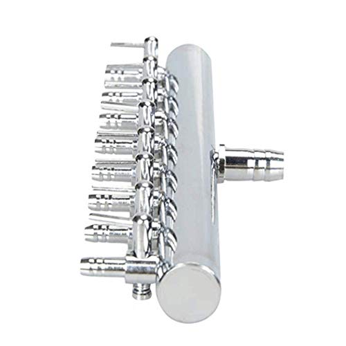 Aquarium Air Valve 8 Way Inline Manifold Air Flow Pump Tubing Splitter Lever Control Valve Fit for Aquarium, Fish Tank