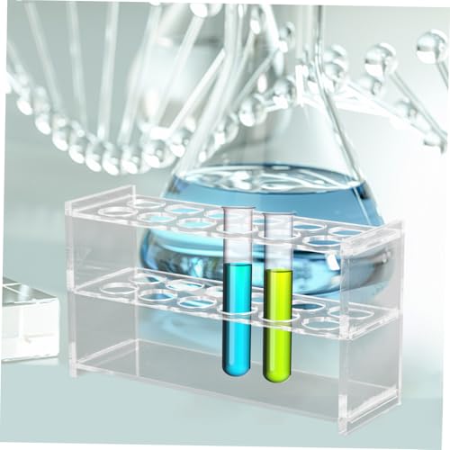 PRETYZOOM 6holes Test Tube Holder Organizer Slot Acrylic Rack for Tubes Lightweight and Portable Storage for Lab Use Secure and Sturdy Design to Prevent Spills