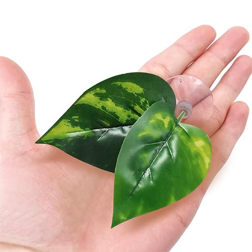 Moonorange Betta Hammock, 3 Pack Betta Fish Leaf Pad and Small Aquarium Artificial Plants, Natural Habitat for Betta Spawning Grounds, Fish Tank Decorations.(3pcs/ABC) - color: 3pcs/Abc